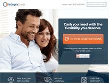 Tablet Screenshot of integracredit.com